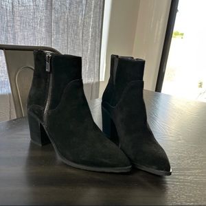 Black suede women’s boots
